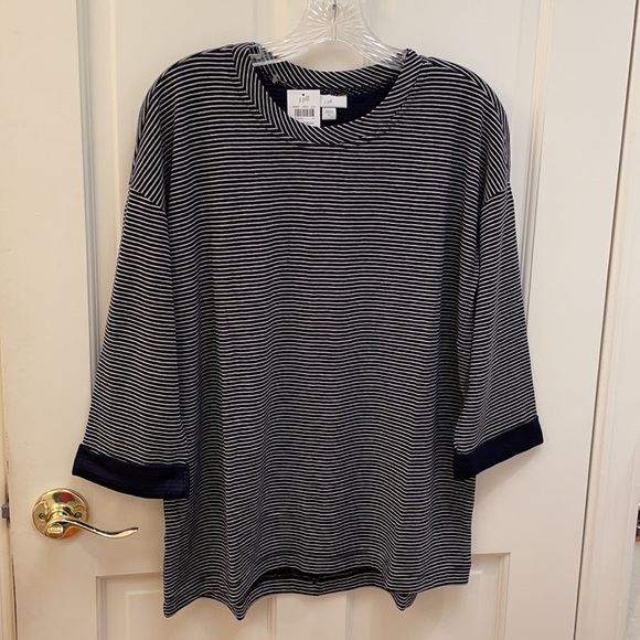 J. Jill Tops Nwt J Jill Doubleknit Elliptical Tee Poshmark